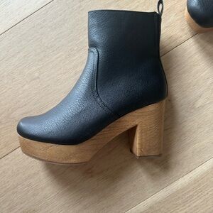 Black ankle booties